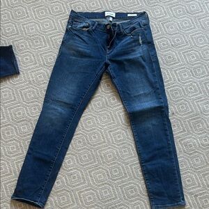 Frame Denim Dark Blue Skinny Jeans